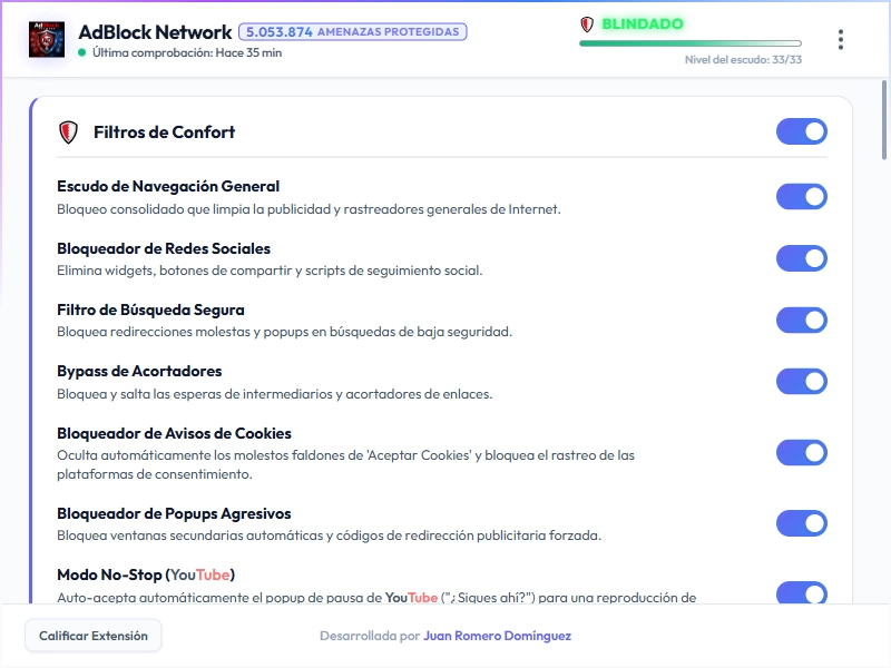 AdBlock Network Dashboard Light Mode