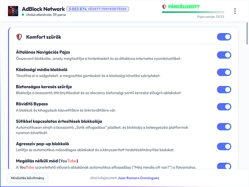 AdBlock Network Dashboard Light Mode