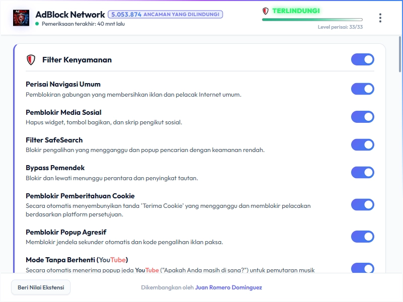 AdBlock Network Dashboard Light Mode