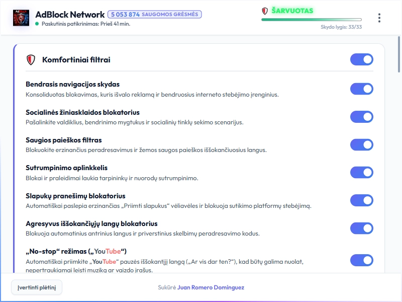 AdBlock Network Dashboard Light Mode