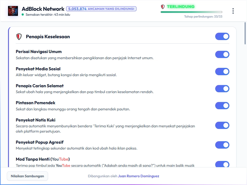 AdBlock Network Dashboard Light Mode