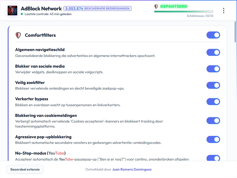 AdBlock Network Dashboard Light Mode