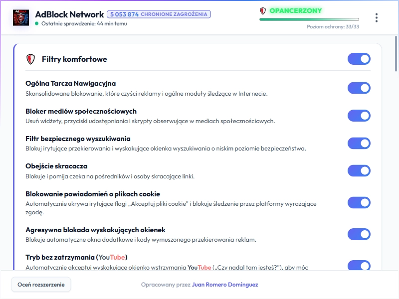 AdBlock Network Dashboard Light Mode