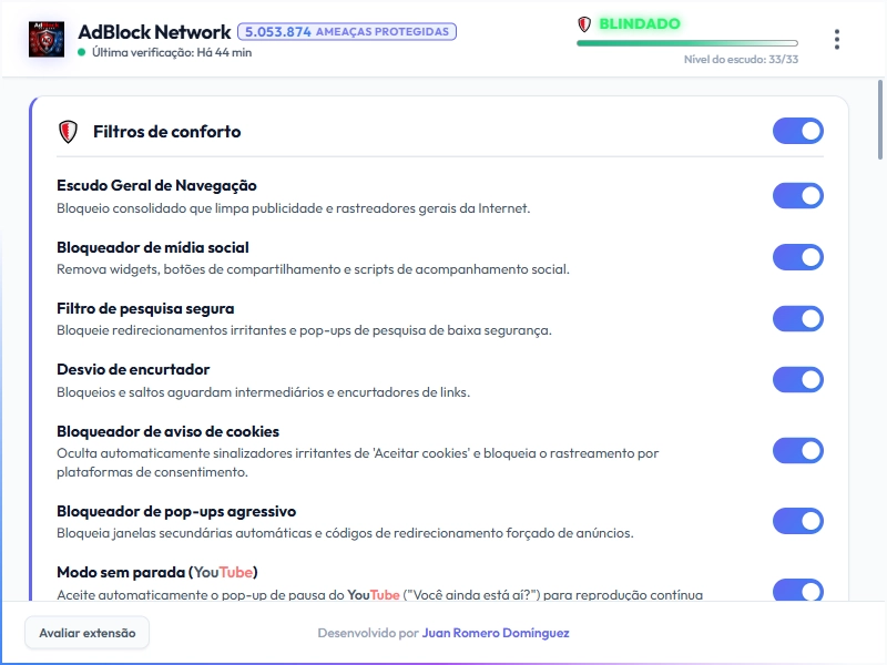 AdBlock Network Dashboard Light Mode
