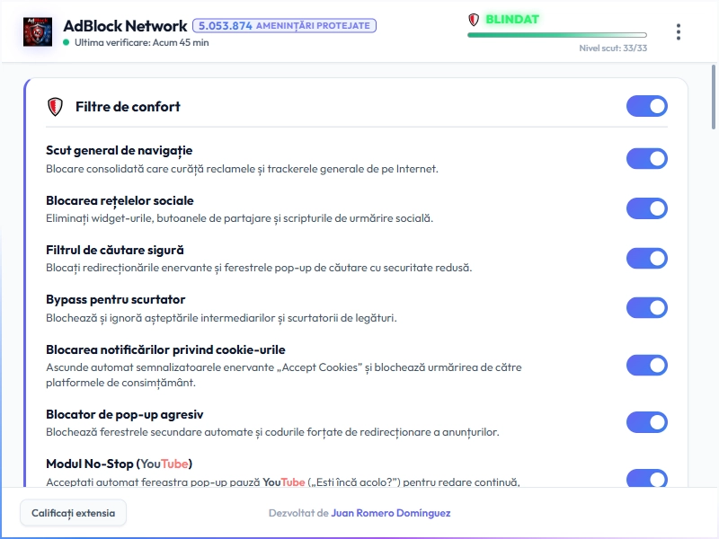 AdBlock Network Dashboard Light Mode