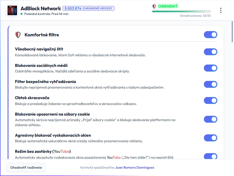 AdBlock Network Dashboard Light Mode