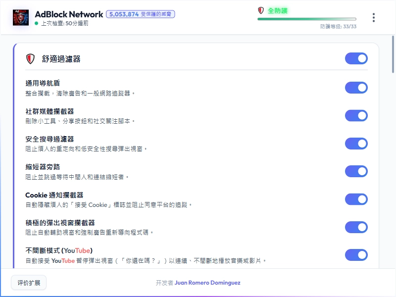 AdBlock Network Dashboard Light Mode